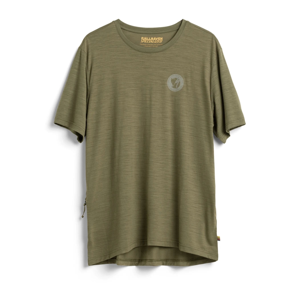 T-shirt De Lã Verde Fjällräven S/f W