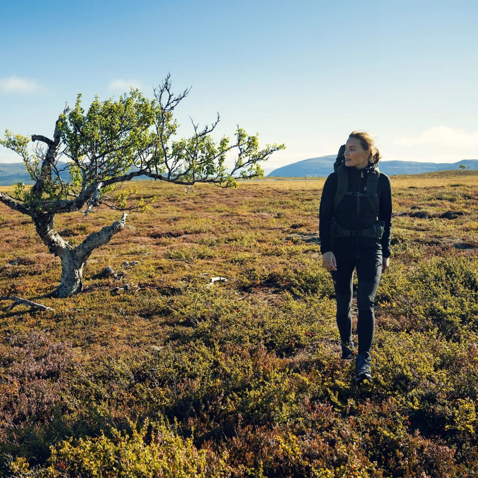 Meia Calça Abisko Trekking W Fjällräven Cinza Escuro