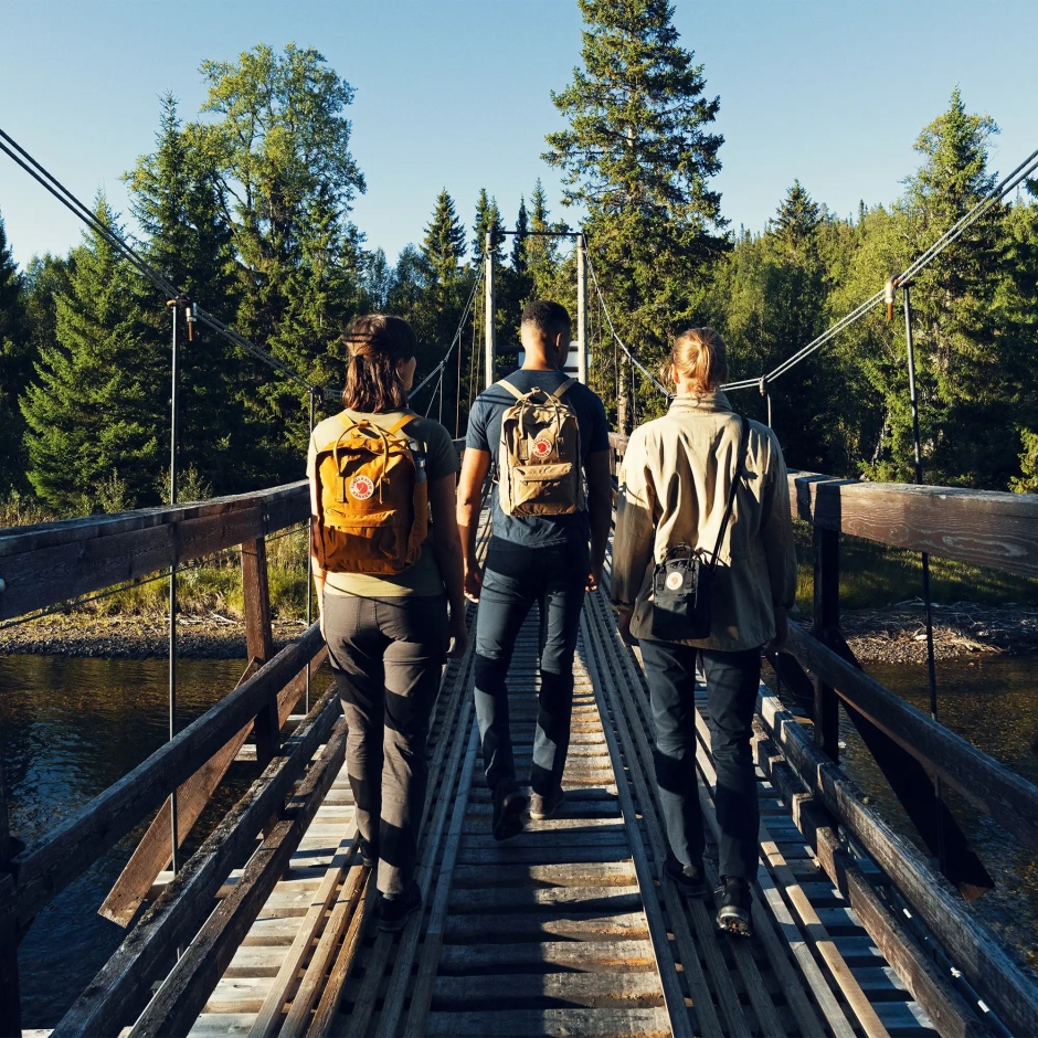 Fjällräven Céu Azul Claro Carvalho Kånken